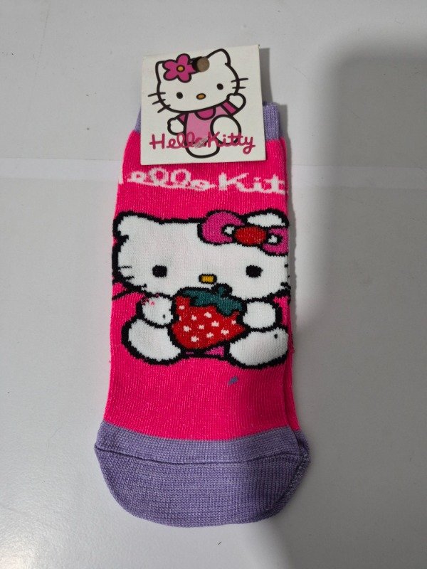 Producto - Medias soquete Hello Kitty Rosa fuerte