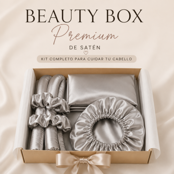 Producto - Beauty Box Premium de Satén - Kit Completo para Cuidar el Cabello - 0