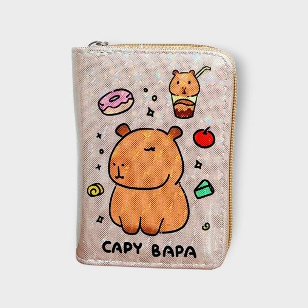 Producto - Billetera Corta Capibara Beige