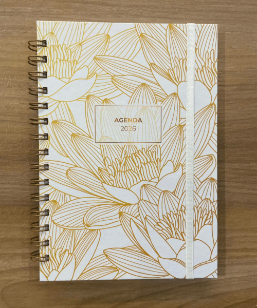 Producto - Agenda Loto dorado