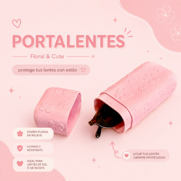 Producto - Porta Lentes Floral - Kit de Viaje