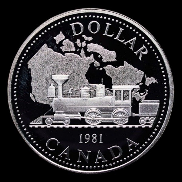 Producto - Canadá (1981) 1 Dolar "Centenario Ferrocarril Transcanadiense"