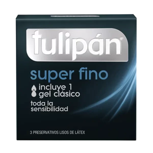 Producto - PRESERVATIVOS DE LÁTEX X 3 TULIPÁN SUPER FINO