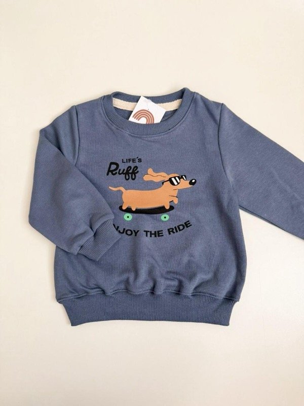 Producto - Buzo perrito azul rustico