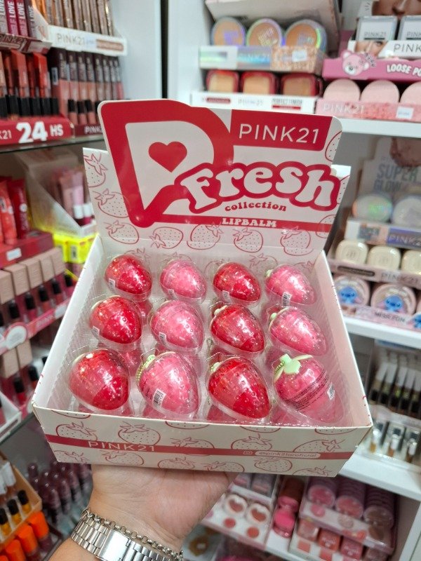 Producto - Bálsamo frutilla con llaverito PINK 21