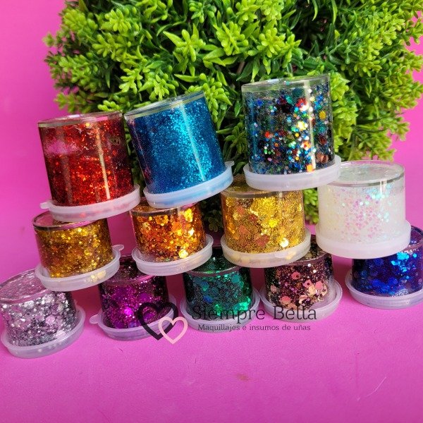 Producto - Potes glitter en gel