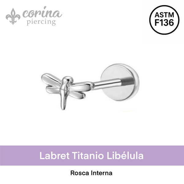 Producto - Labret Titanio Libélula
