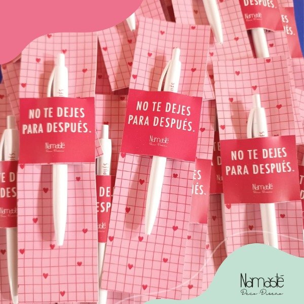 Producto - Birome No te dejes para después blanca lollipop