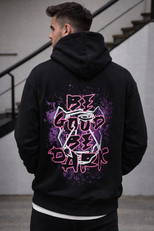 Producto - BUZO CANGURO BE DARK NEGRO