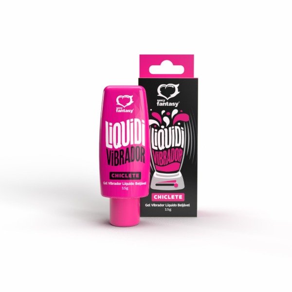 Producto - Gel Vibrador Líquido Besable con Sabor a Chicle 15g - 0