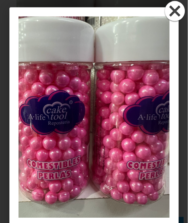 Producto - Perlas comestible rosa