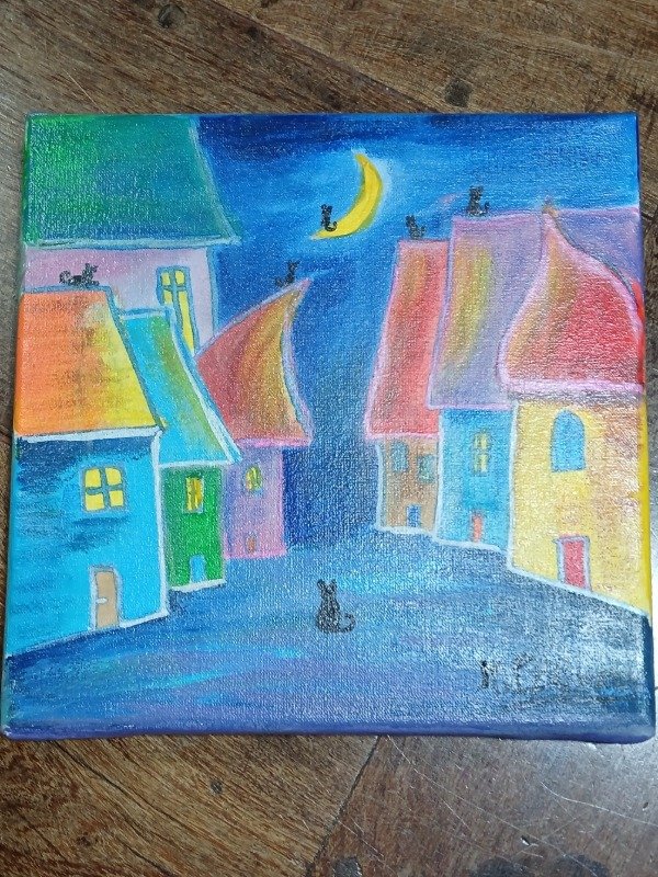 Producto - Cuadro Decorativo- Guardianes de la Luna - 1