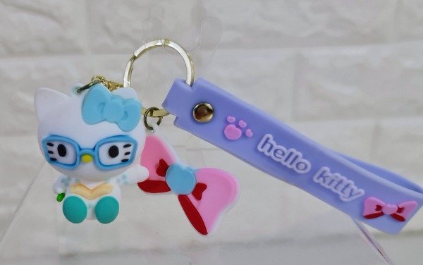 Producto - Llavero Hello Kitty lentes Goma 3D