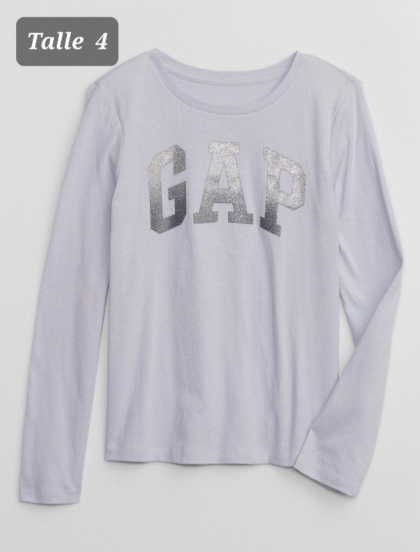 Remera manga larga gap talle 4 lila