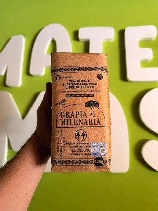 Producto - Yerba Mate Grapia Milenaria 500gr