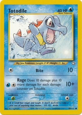 Producto - Totodile (80/111) [Neo Genesis Unlimited]