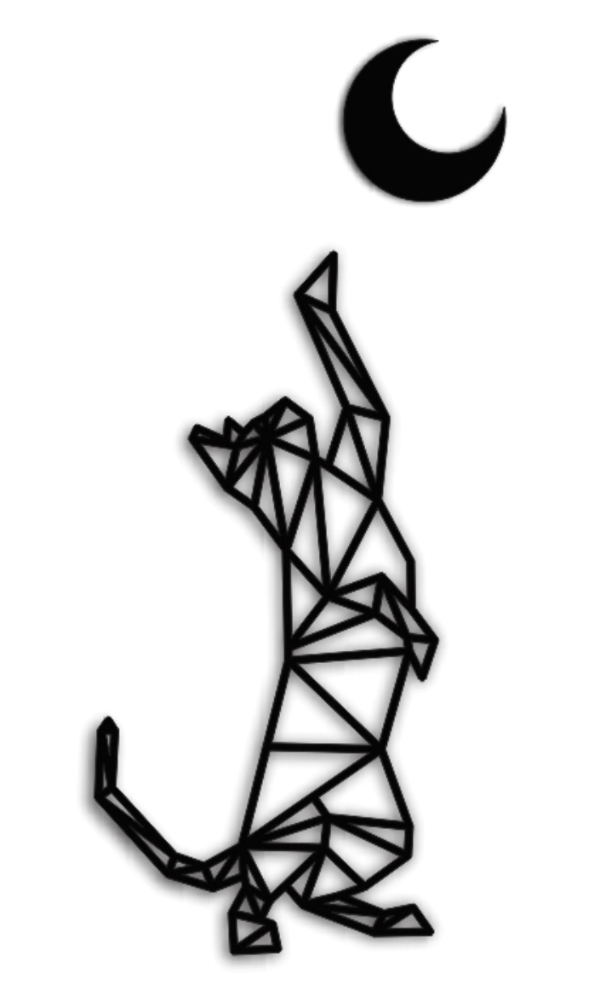 Producto - CUADRO GATO CON LUNA