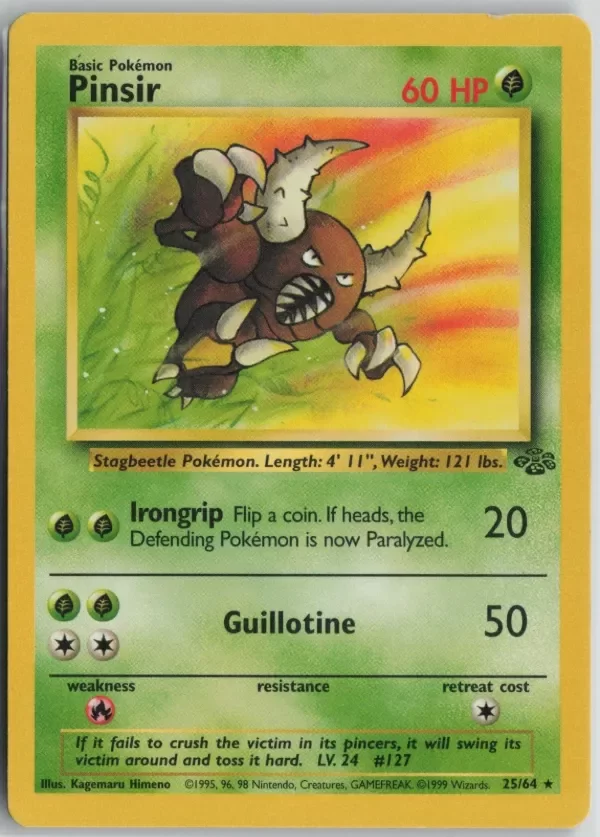 Producto - Pinsir 25/64 Rare Jungle Pokemon Unlimited