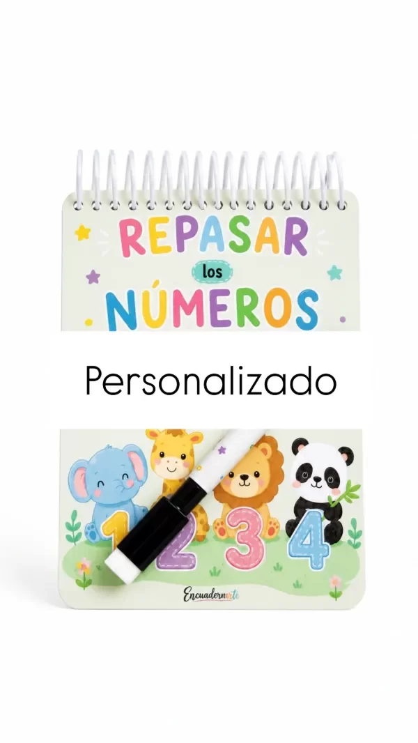 Producto - Cuadernito pizarra números PERSONALIZADO