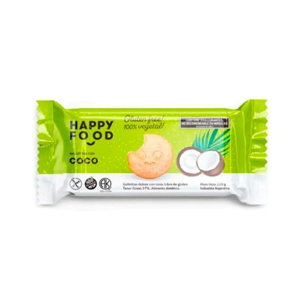 Producto - Galletas sin tacc y sín azúcar. Happy Food.