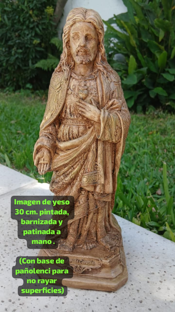 Producto - Sagrado Corazón 30 cm. yeso