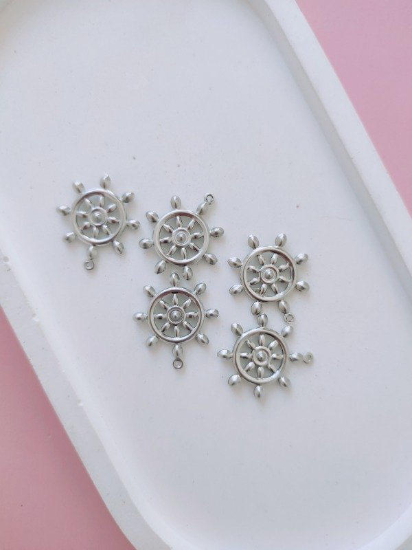 Producto - Dije Timón / Acero Quirúrgico / 5 Unidades