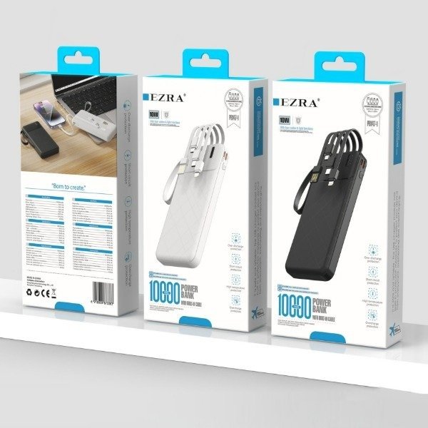 Producto - Cargador Portátil Ezra de 10W - 10000mAh Salida USB-TPC-IOS-V8 PB147-1.