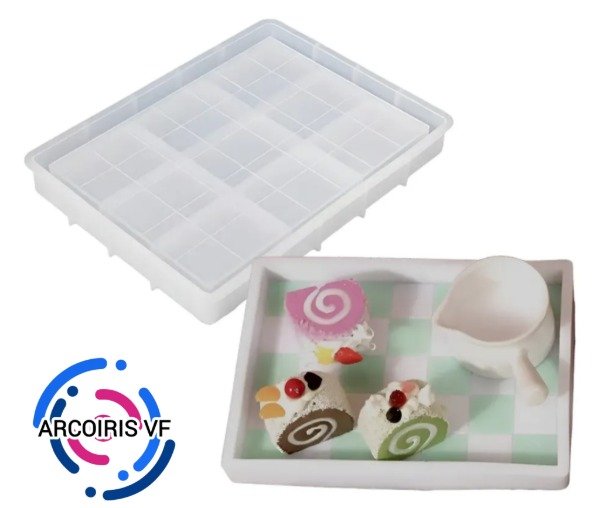 Producto - Bandeja cuadriculada 25x19cm