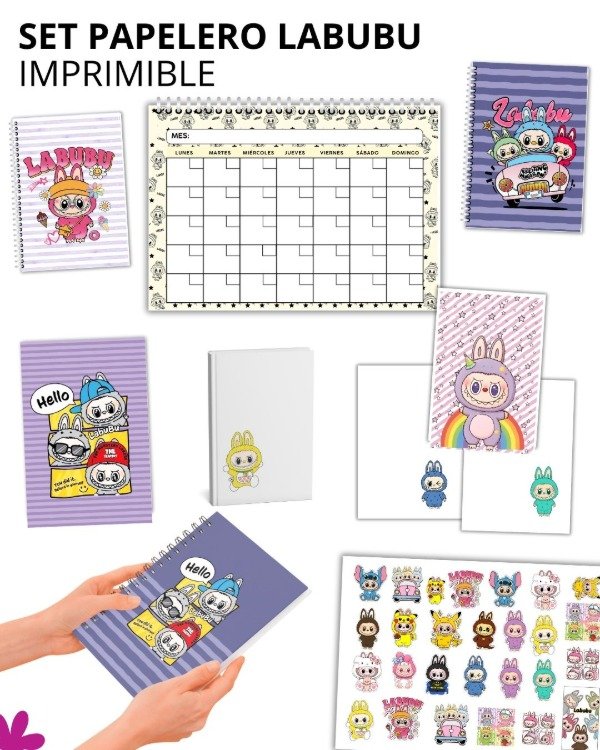 Producto - Kit Papelero LABUBU ( imprimible)
