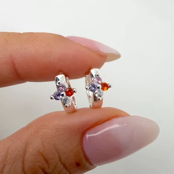 Producto - Argollas Julissa - Piedra Coloridas