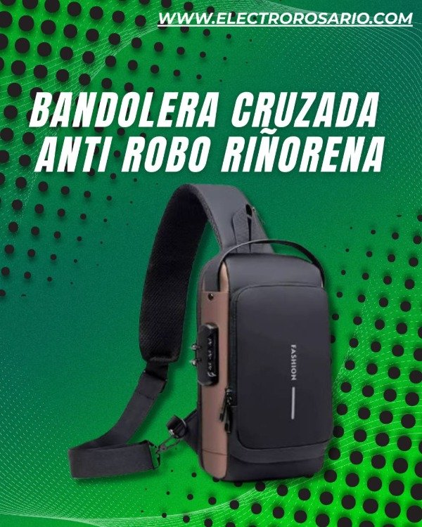 Producto - BANDOLERA CRUZADA ANTI ROBO RIÑONERA