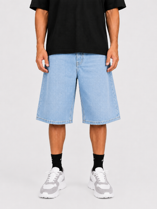 Producto - Bermuda Baggy Celeste - 0