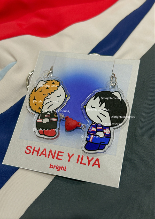 Producto - Llaveros Kitty Imán Ilya y Shane (Heated Rivalry)