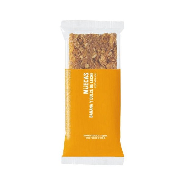 Producto - Barra de Cereal Banana y Dulce de Leche x 45g MUECAS