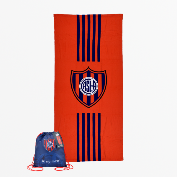 Producto - Toallón San Lorenzo con mochila rojo