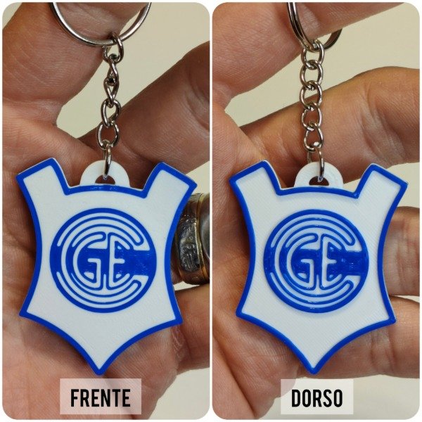 Producto - LLAVERO ESCUDO CLUB GIMNASIA Y ESGRIMA LA PLATA SIN ESPADAS - 2