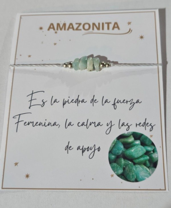Producto - Pulsera hilo escalla amazonita