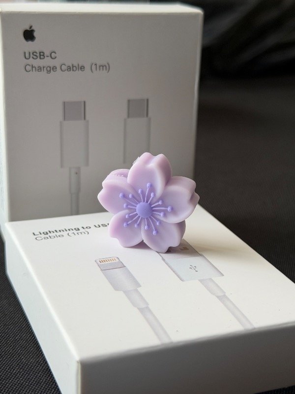 Producto - Comecable Flor lila