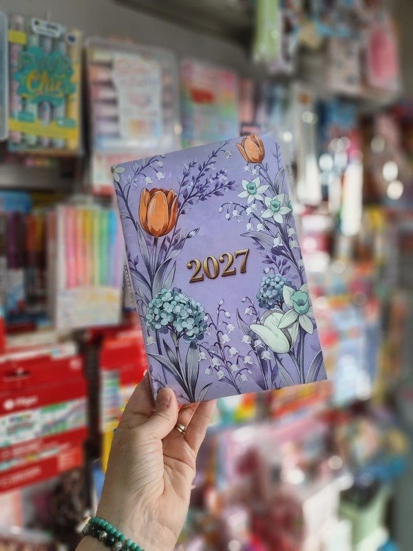 Producto - Agenda Floral Diaria N7 2027 s/espiral - 0
