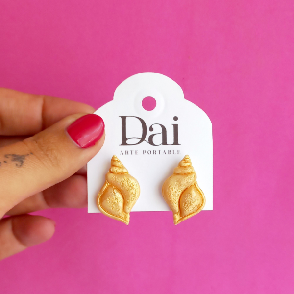 Producto - Aros Caracol Dorado