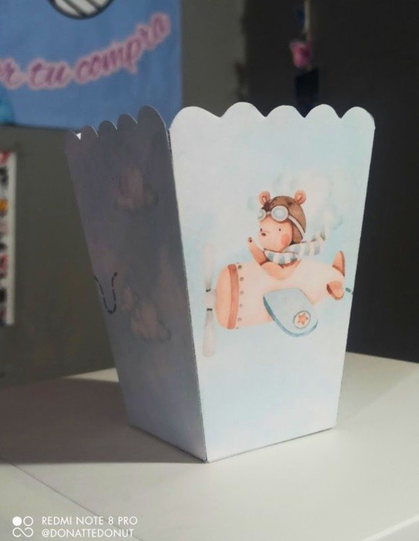 Producto - Pochoclera - Osito aviador