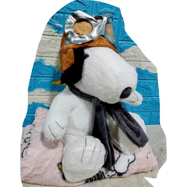 Producto - Peluche con manta snoopy