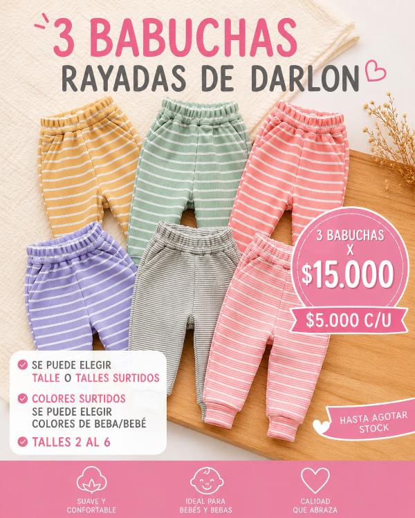 Producto - PROMO X 3 BABUCHAS RAYADAS
