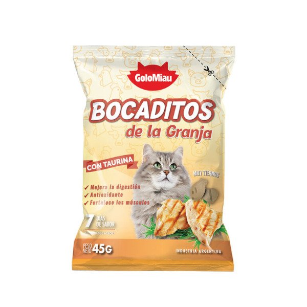 Producto - Bocaditos de la Granja GoloMiau x 45g