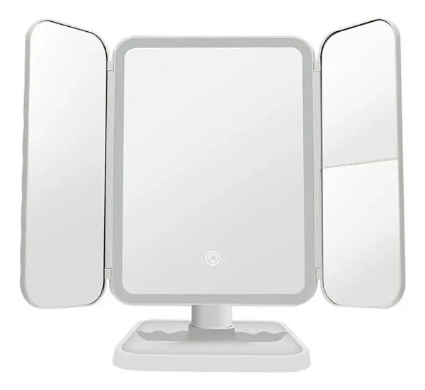 Producto - Espejo de Maquillaje Triple LED con Aumento y Recargable USB - 2
