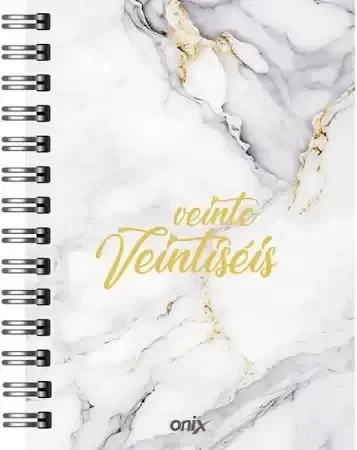 Producto - AGENDA 2026 ONIX MARMOL C/ESPIRAL DIARIA 10x15cm