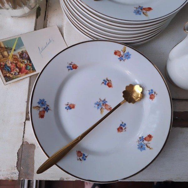 Producto - Platos de postre porcelana checa