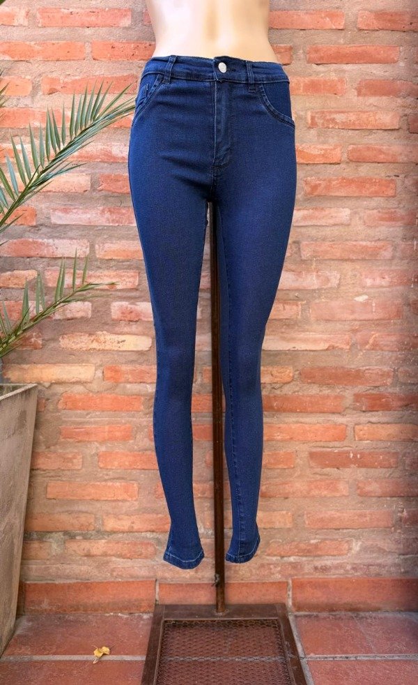 Producto - JEAN RECTO FELIX AZUL COSTURA NEGRA ELASTIZADO - 0
