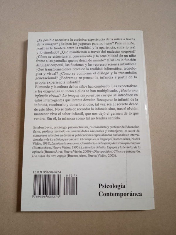 Producto - Hacia una infancia virtual - Esteban Levin - Nueva visión 2006 - 1