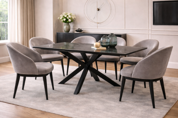 Producto - Mesa neolith negra 220